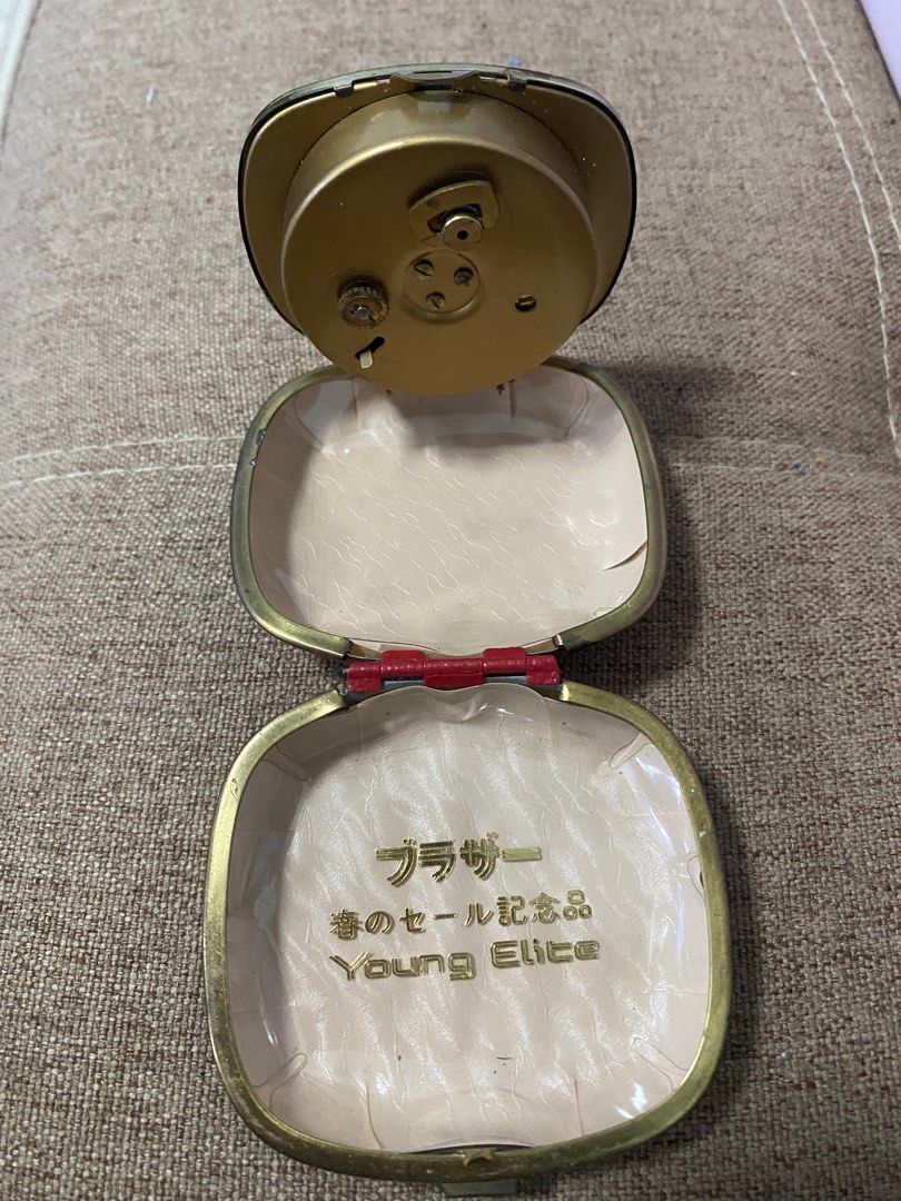 Vintage Japan Telock Traveller Alarm Clock / Desk Clock / Winding Clock