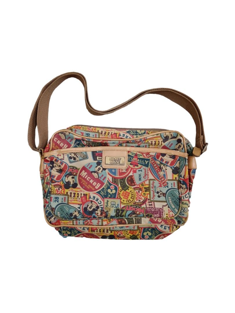 VINTAGE MICKEY MOUSE FULLPRINT SLING BAG