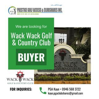 Wack Wack Golf & Country Club Share