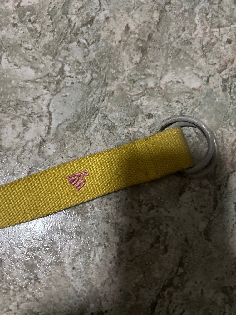 mens yellow belt