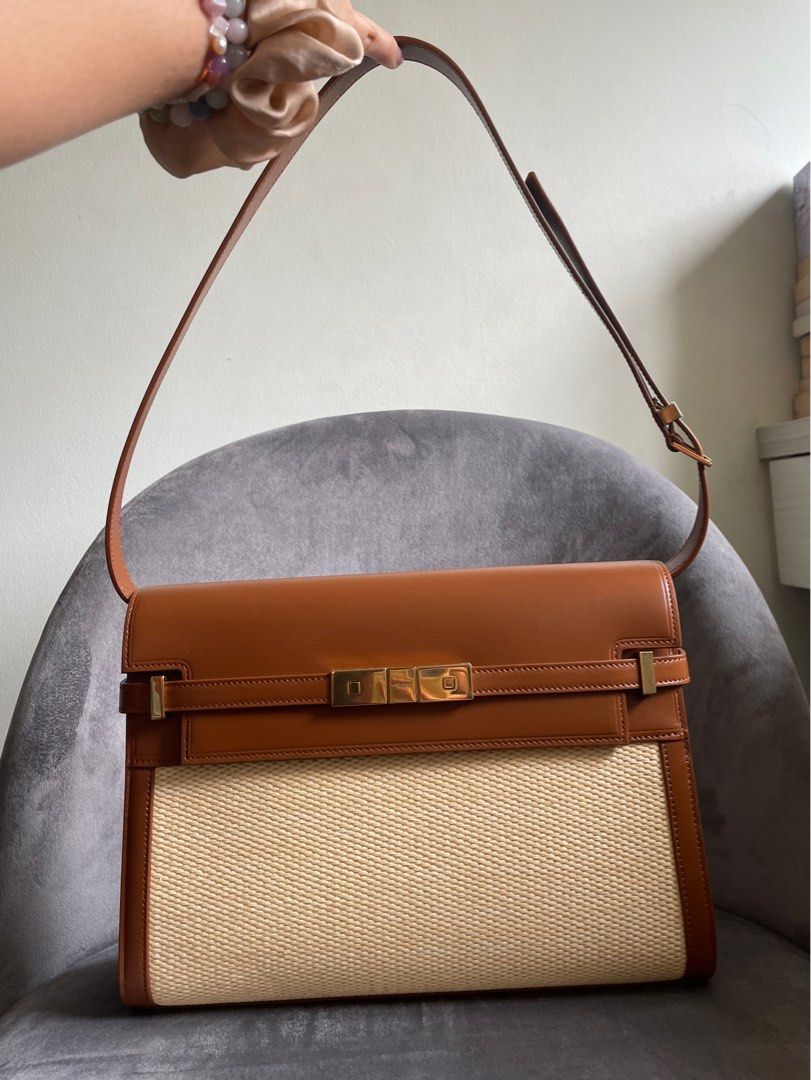 ysl shoulder bag brown