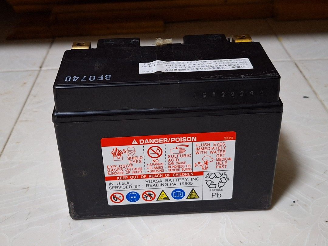 Yuasa YTZ14S Battery, Motorcycles, Motorcycle Accessories on Carousell