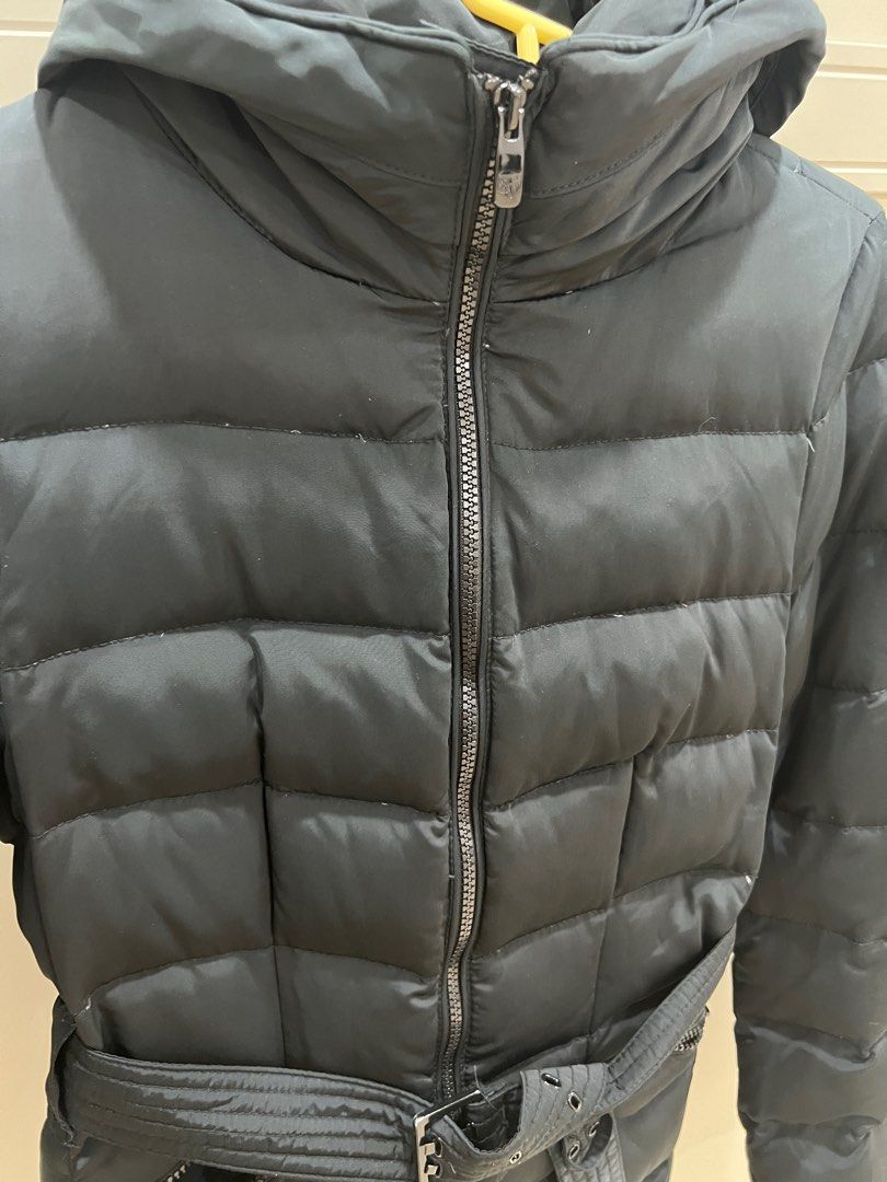 Zara premium duck down puffer medium length jacket Women s