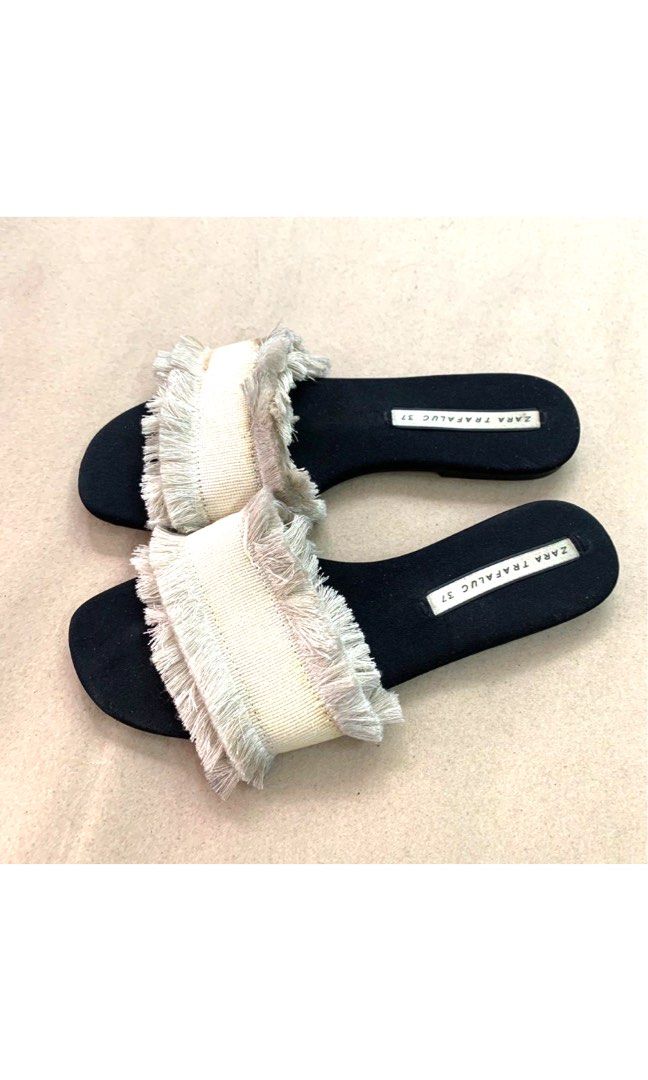 Zara Sandals, Women's Fashion, Footwear, Flats & Sandals on Carousell