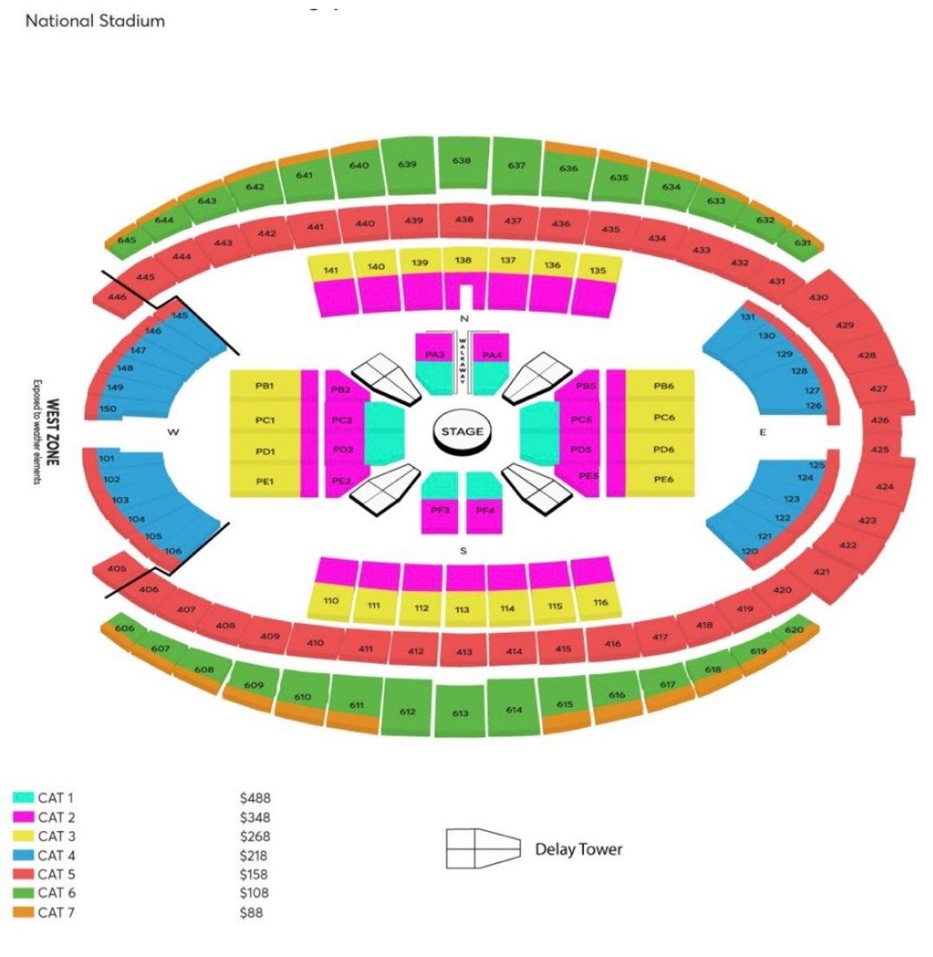1x Cat 6 Ed Sheeran Concert Ticket 2024, Tickets & Vouchers, Event