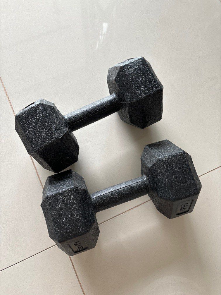 2 x 5kg weight Sports Equipment Exercise Fitness Weights