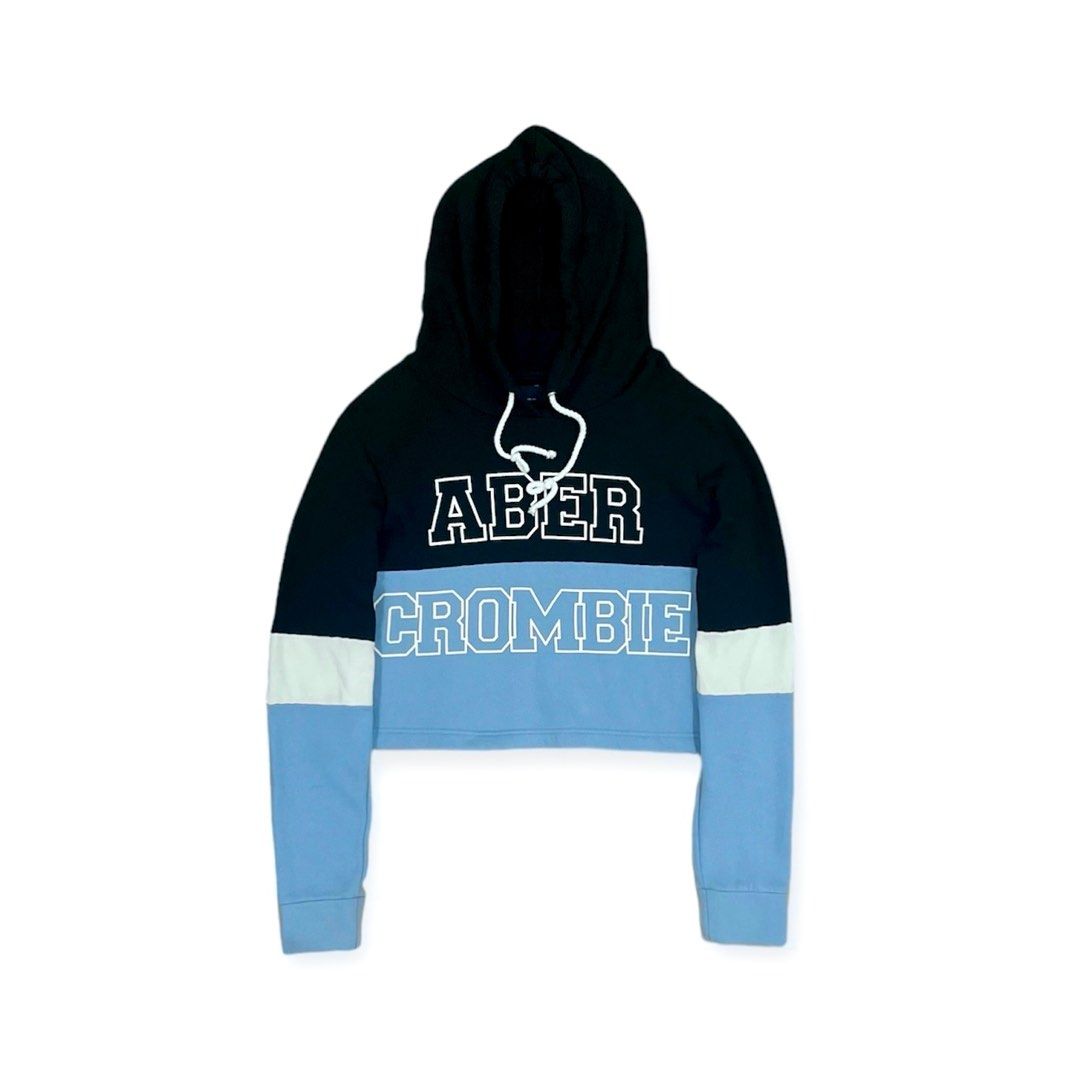 Abercrombie Fitch Pullover Crop Hoodie Jacket Sweatshirt