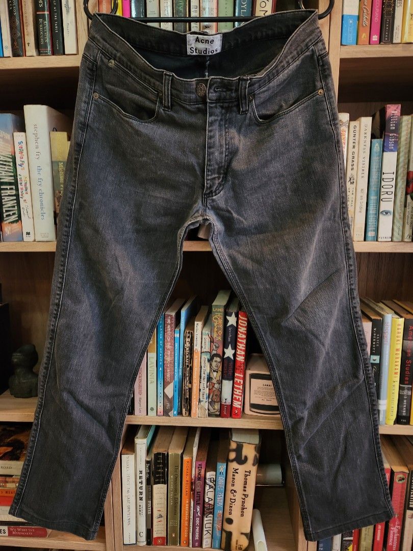 Acne Studios Faded Black Denim Jeans 31/32 (Category: Jeans) located in Quezon City. Submitted by 33nie.minimal (Listing ID 1280605247, Image 2). Description: waist 31/32in leg 35in.