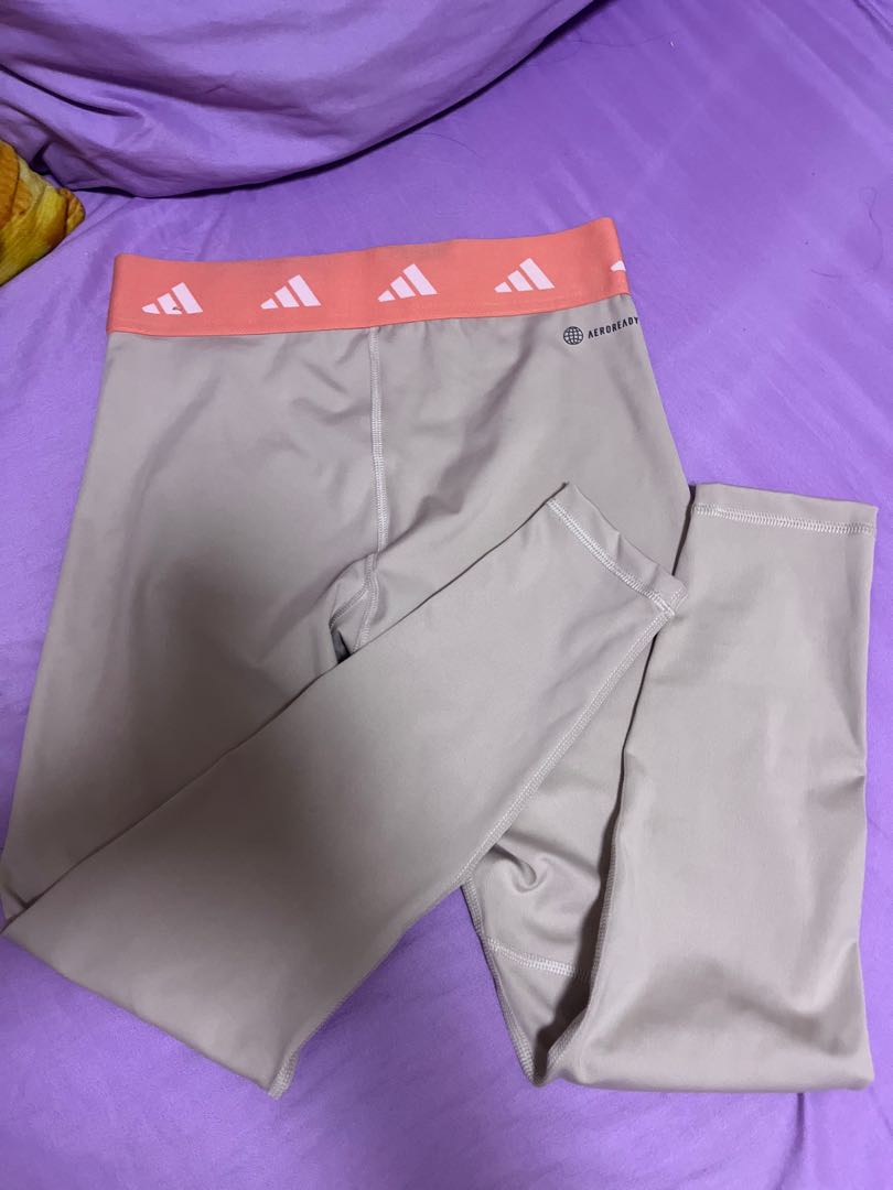 Adidas techfit leggings peach with garter Women s Fashion