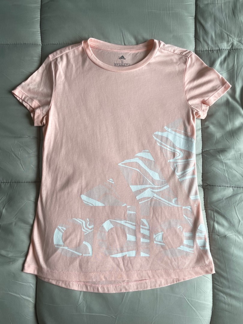 Adidas baby pink shirt clearance