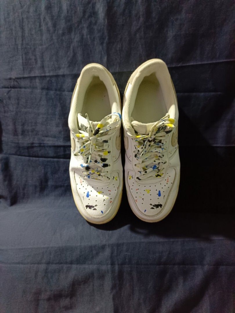 AF1 paint splatter, Men's Fashion, Footwear, Sneakers on Carousell