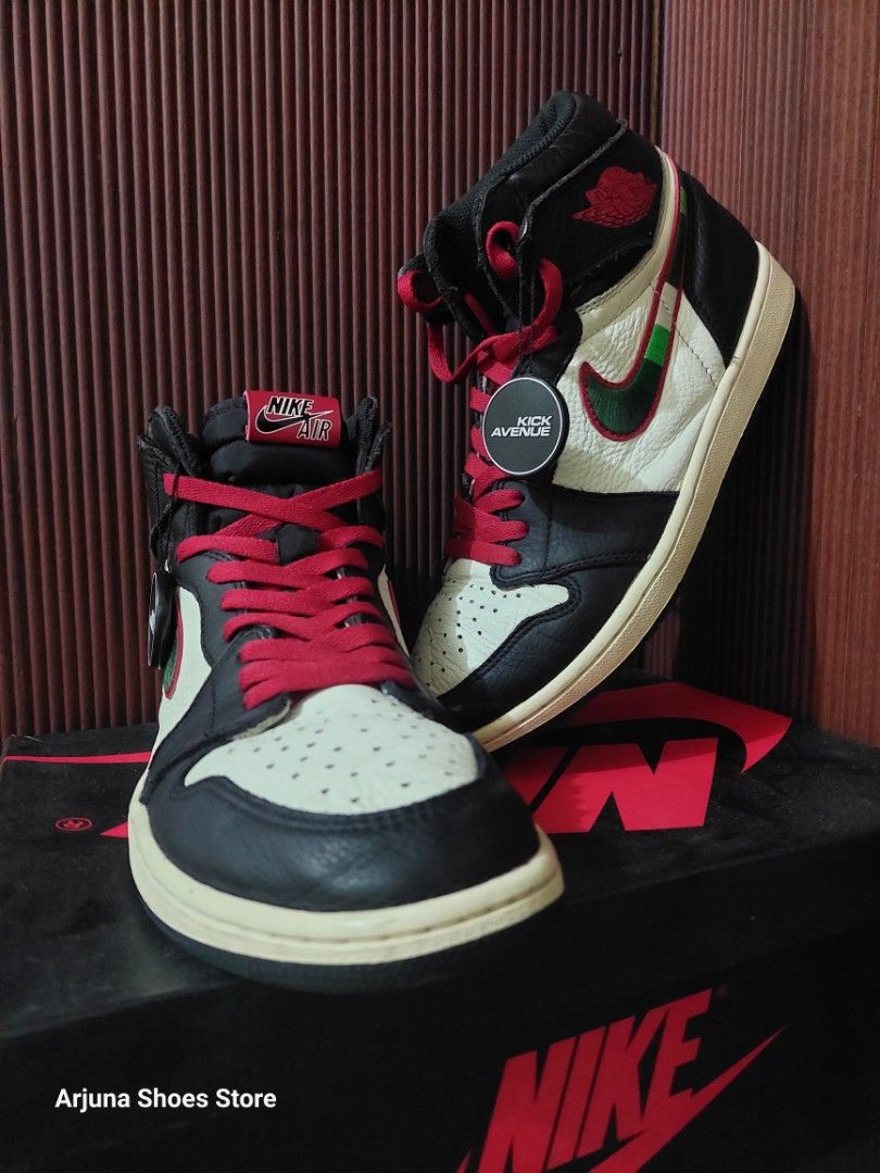 AIR JORDQN 1 HIGHBSTAR IS BORN Fesyen Pria Sepatu Sneakers di