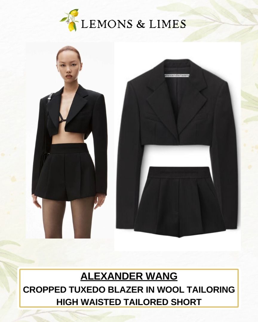 Alexander Wang gingham checked terry polo + logo waistband skirt
