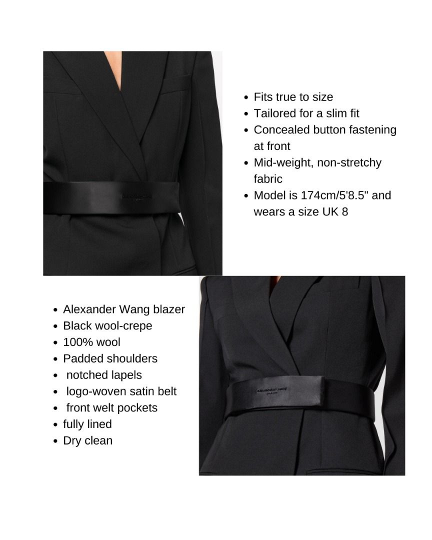Alexander wang blazer dress discount