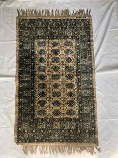 Antique Handmade Silk Small Persian Carpet Rug 100cm x 60cm   B2