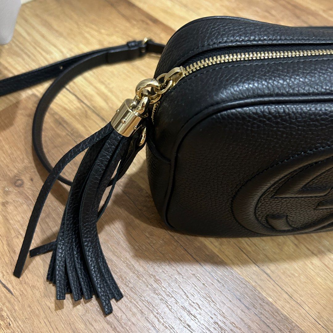 Authentic Gucci Soho Disco Bag in Black