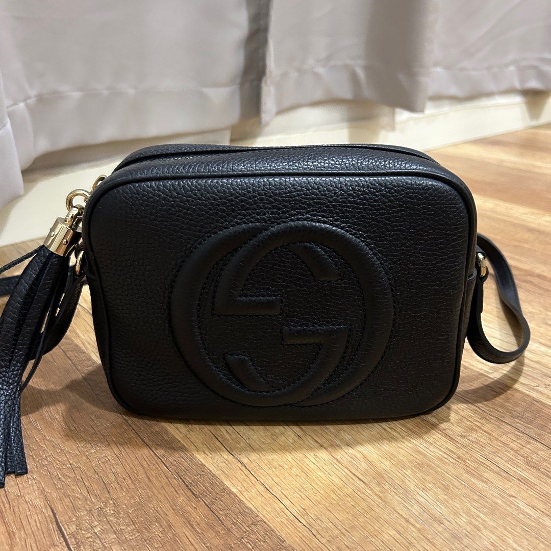 Gucci black best sale disco bag