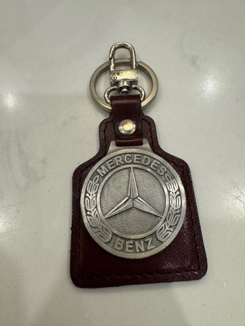 Authentic Mercedes Benz pewter vintage keychain Hobbies Toys