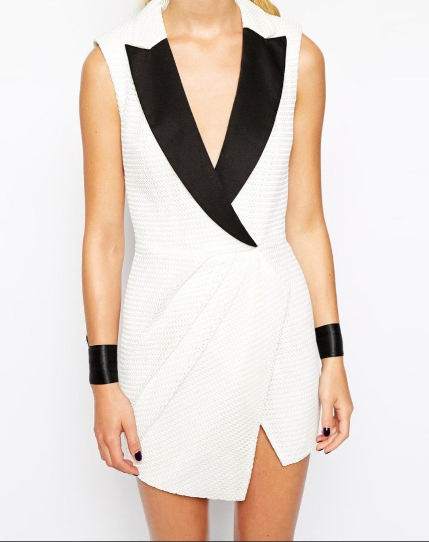 Self portrait tuxedo dress sales