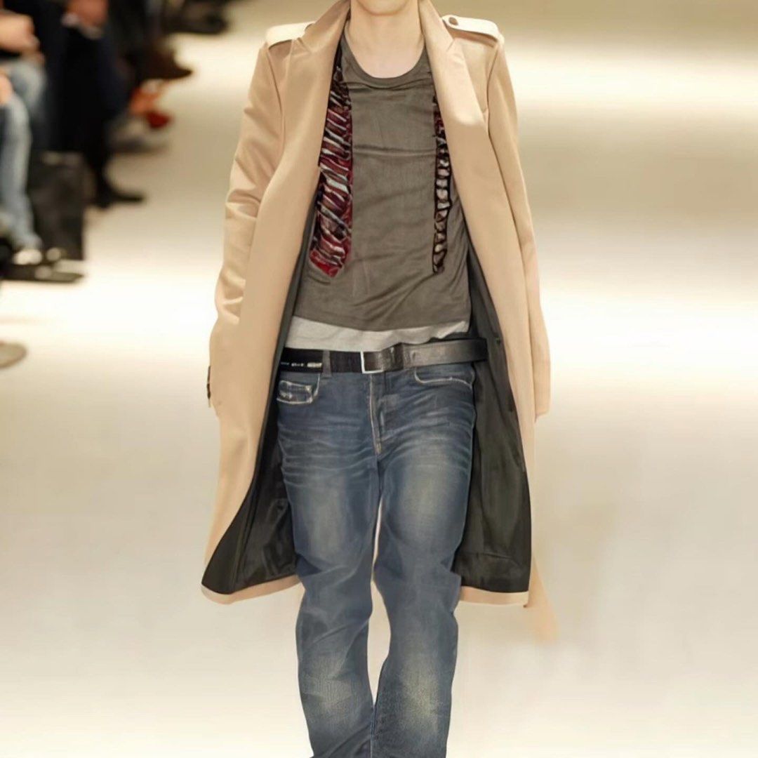 A W 2004 Dior Homme by Hedi Slimane Victim Of The Crime Wool Trench Coat