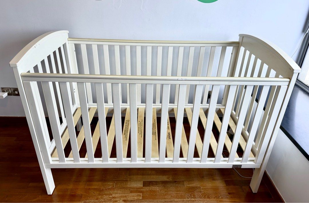 Babyhood Classic Curve 4 in 1 Baby Cot Babies Kids Baby
