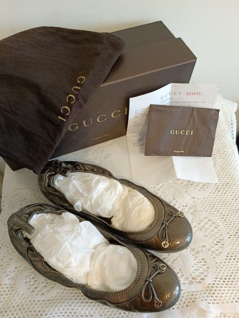 Gucci ballerina hotsell shoes