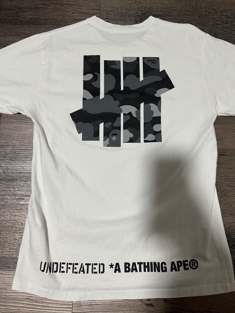 【買物代行】Undefeated Bape T-shirt White msize Tシャツ/カットソー(半袖/袖なし)