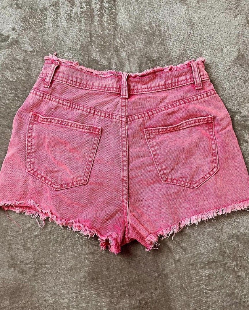 Barbie pink y2k star denim short, Women's Fashion, Bottoms, Shorts on ...
