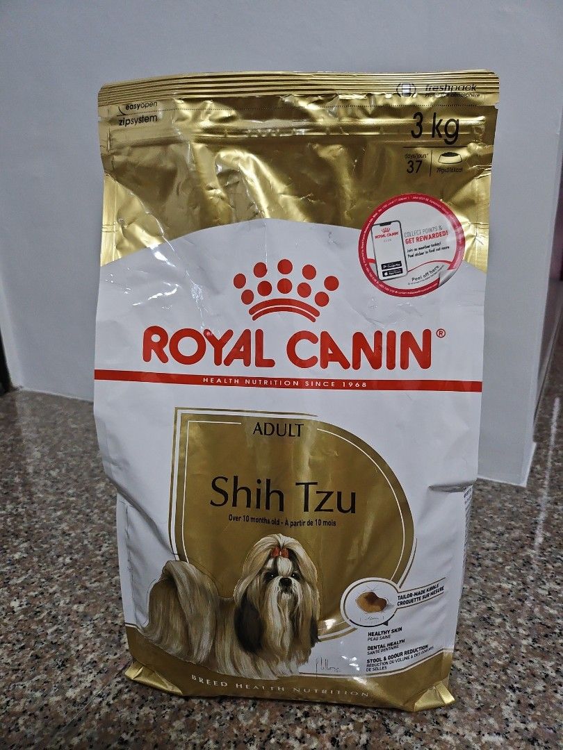 BN Royal Canin Shih Tzu 3kg Kibbles, Pet Supplies, Pet Food on Carousell