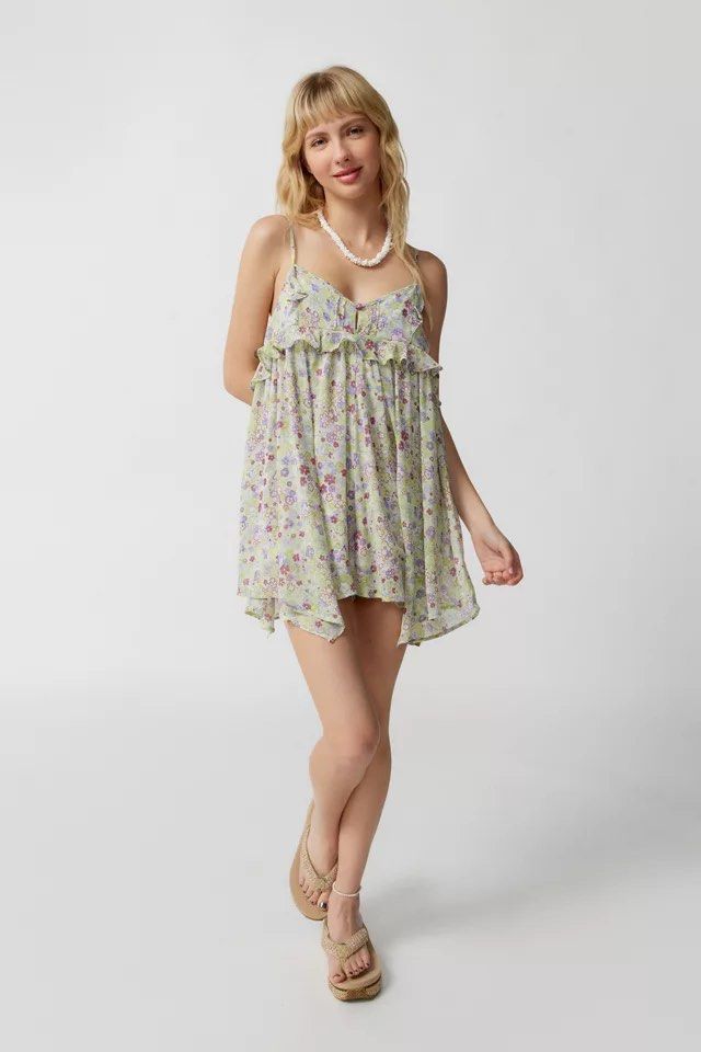 BNWT 102 UO Urban Outfitters cami camisole Floral Dress lookalike romper