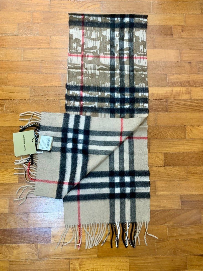 Authentic burberry cashmere sales scarf