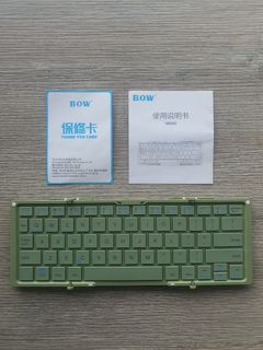 BOW Foldable Bluetooth Keyboard (Avocado Green)