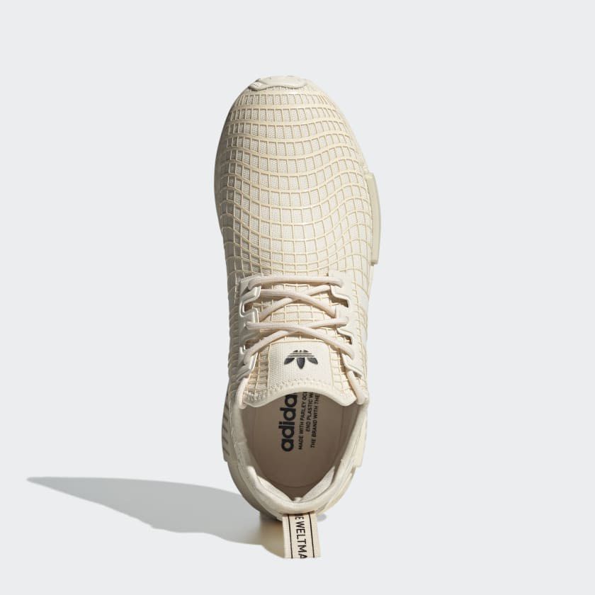 Adidas nmd r1 white ecru tint metallic top