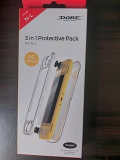 Brand New Dobe NSW 3 In 1 Protective Pack PC Material For Nintendo Switch Lite