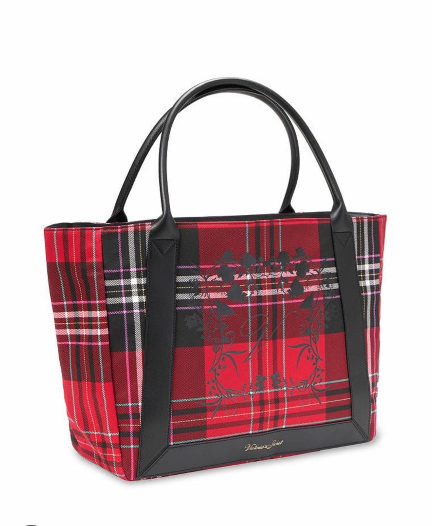 Brand new Victoria s Secret Tote Bag Red Black Women s Fashion