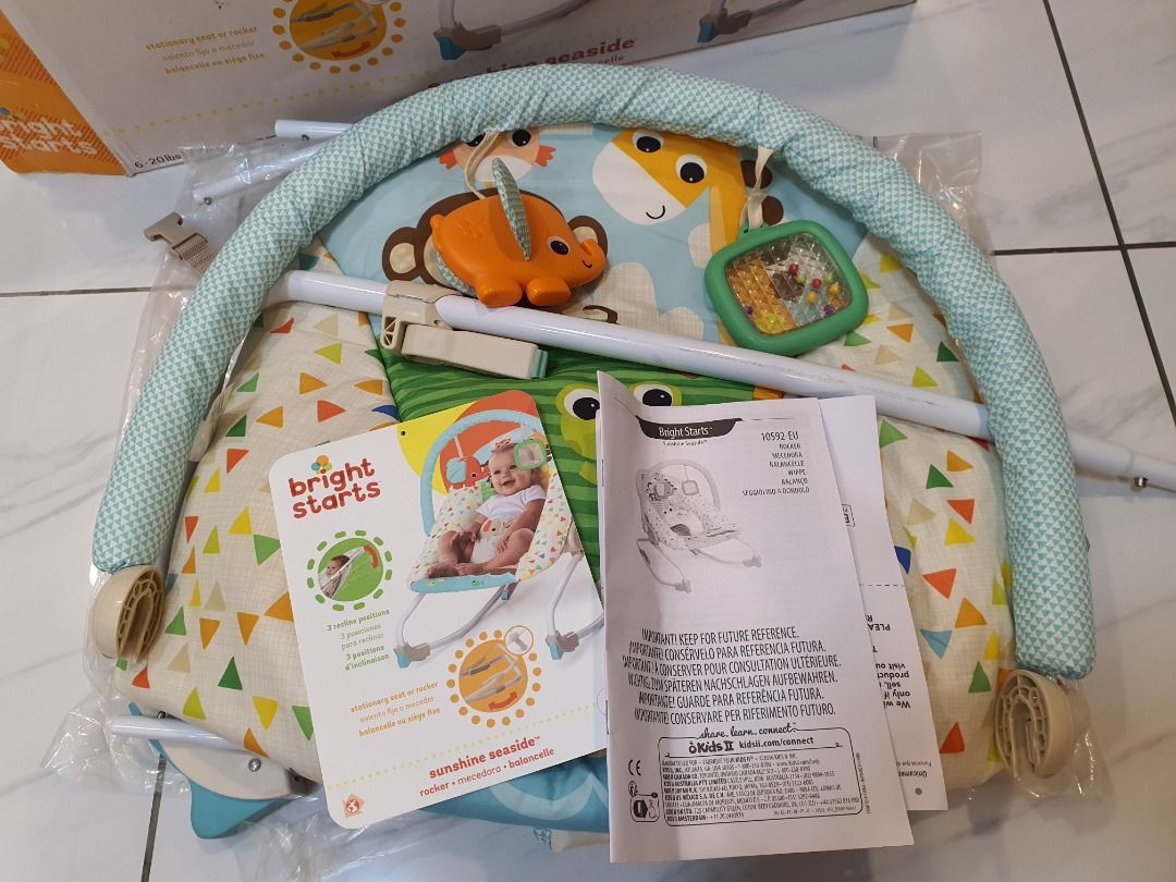90 NEW Bright Starts Sunshine Seaside Bouncer Rocker