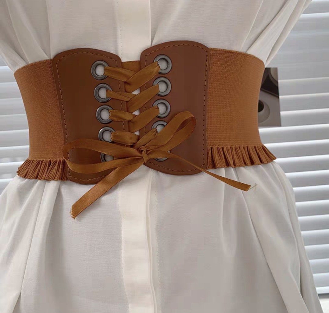 Brown Corset belt, Women's Fashion, Watches & Accessories, Belts