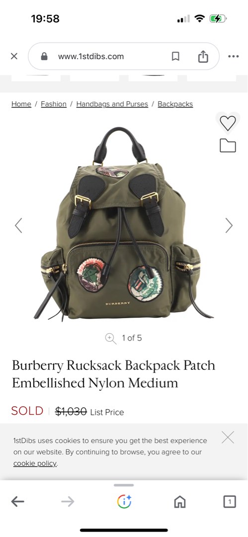 Burberry backpack 2019 online