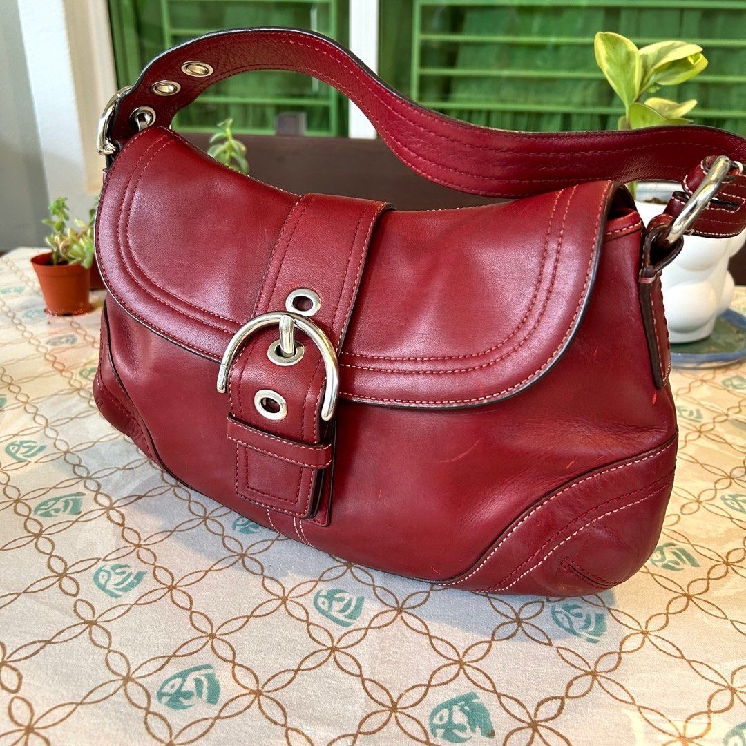 Coach 1941 Saddle 23 Bag in Burgundy Smooth Leather - Crossbody Should –  Essex Fashion House