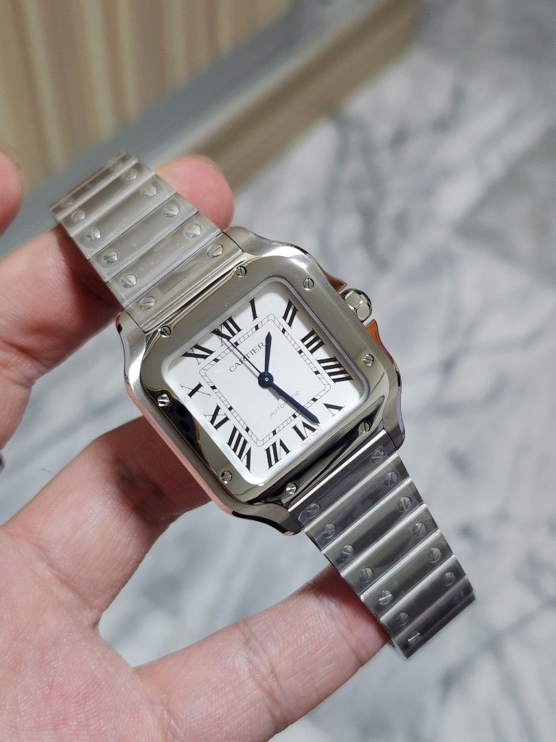 Cartier sales santos white