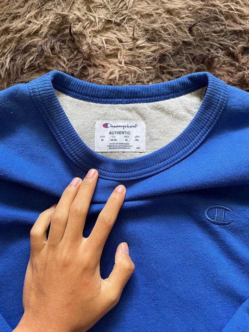 Champion sweatshirt Men s Fashion Tops Sets Hoodies on Carousell