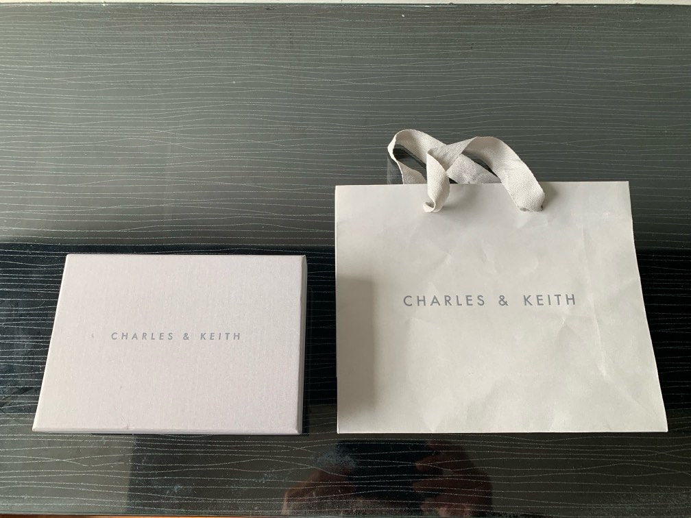 Charles Keith paper bag and box