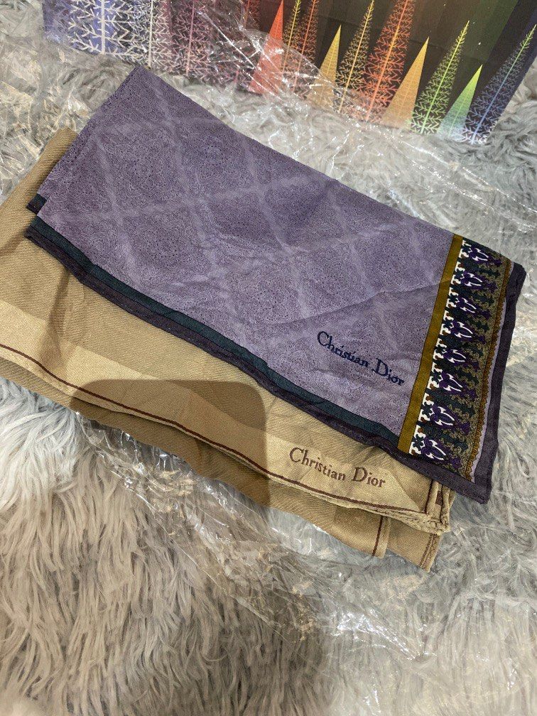 Christian Dior Bundle (Category: Scarves) located in Manila. Submitted by mawscloset (Listing ID 1280638936, Image 1). Description: Handkerchiefs cotton .