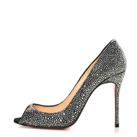 Christian louboutin black new arrivals diamond