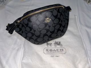 Flap belt bag in signature canvas with butterfly applique online