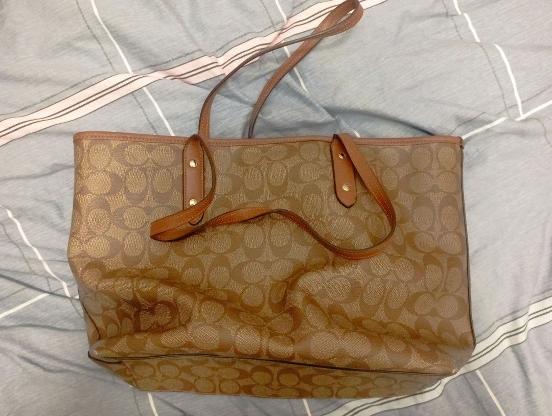 Coach Signature City Zip Tote Bag handbag shoulder bag F36876