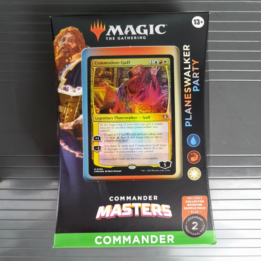 Commander Masters Planeswalker Party Commander Precon Sealed MTG, Hobbies &  Toys, Toys & Games on Carousell