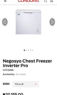Condura Chest Freezer Inverter