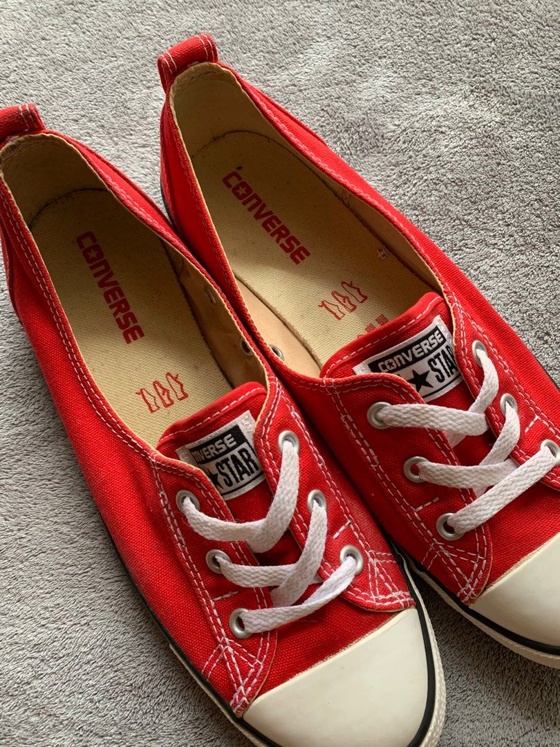 Converse CT All Star Lean Red Fesyen Wanita Sepatu di Carousell