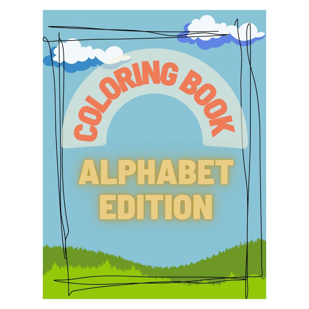 (Digital Product) Coloring book: ALPHABET, Hobbies & Toys, Books ...